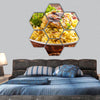 Chicken Biryani hexagonal canvas wall art