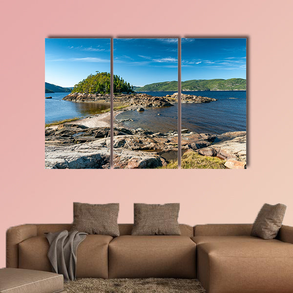 A tombolo was formed on the Saguenay Fjord, in Petit-Saguenay wall art