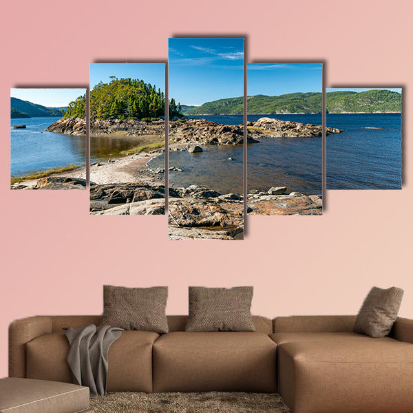 A tombolo was formed on the Saguenay Fjord, in Petit-Saguenay wall art