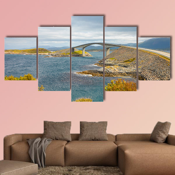 Bridge Atlanterhavsvegen, Norway multi panel canvas wall art