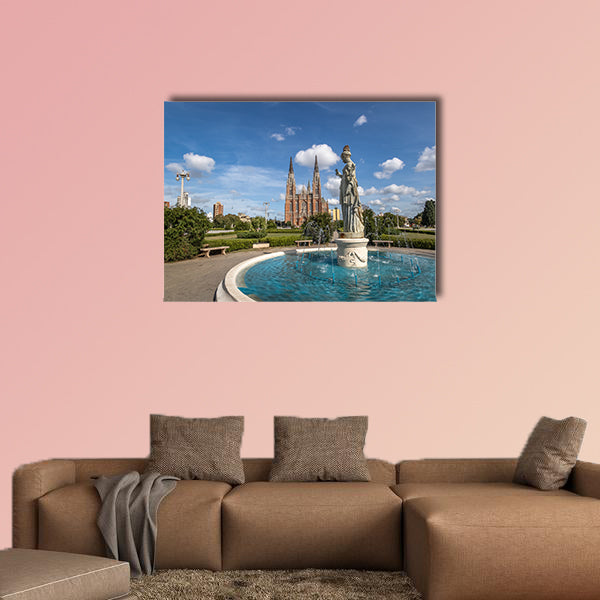 La Plata Cathedral, Buenos Aires Province, Argentina multi panel canvas wall art