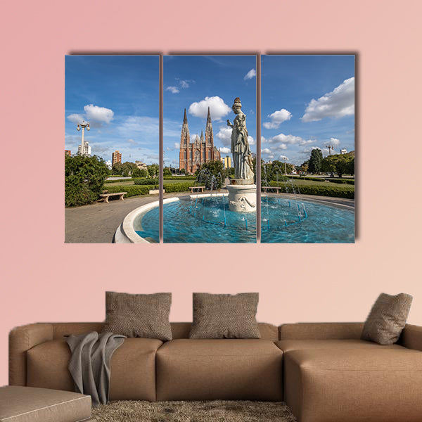 La Plata Cathedral, Buenos Aires Province, Argentina multi panel canvas wall art