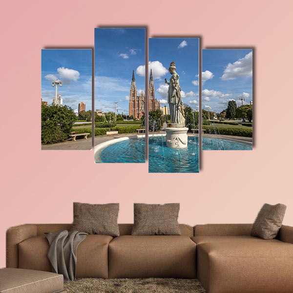 La Plata Cathedral, Buenos Aires Province, Argentina multi panel canvas wall art