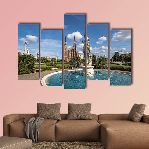 La Plata Cathedral, Buenos Aires Province, Argentina multi panel canvas wall art