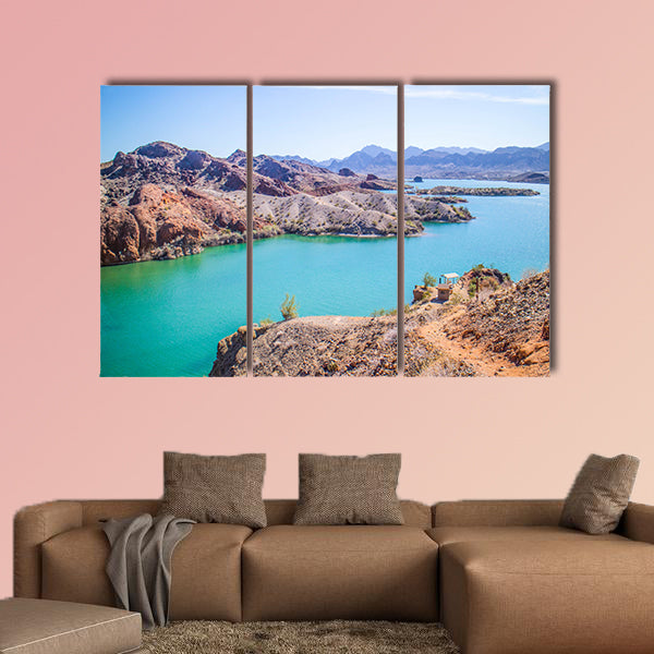 A majestic view of Balanced Rock Cove multi panel canvas wall art