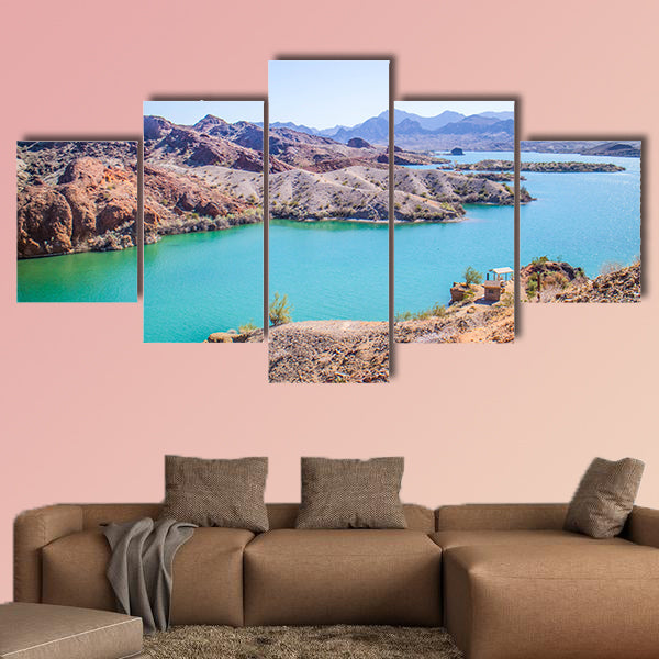 A majestic view of Balanced Rock Cove multi panel canvas wall art