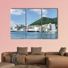 Beautiful view of Busan in South Korea on summer sunny day multi panel canvas wall art