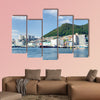 Beautiful view of Busan in South Korea on summer sunny day multi panel canvas wall art