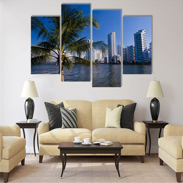 View of "Boca Grande" in "Cartagena de indias" Colombia Multi Panel Canvas Wall Art