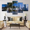 View of "Boca Grande" in "Cartagena de indias" Colombia Multi Panel Canvas Wall Art