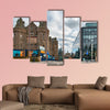 Historic Scottish Baronial style buildings of Edinburgh multi panel canvas wall art