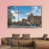 Historic Scottish Baronial style buildings in Edinburgh multi panel canvas wall art