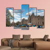 Historic Scottish Baronial style buildings in Edinburgh multi panel canvas wall art