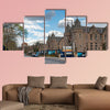 Historic Scottish Baronial style buildings in Edinburgh multi panel canvas wall art