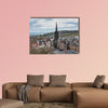 Cityscape of Old Town Edinburgh on Royal Mile in Scotland multi panel canvas wall art