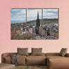 Cityscape of Old Town Edinburgh on Royal Mile in Scotland multi panel canvas wall art