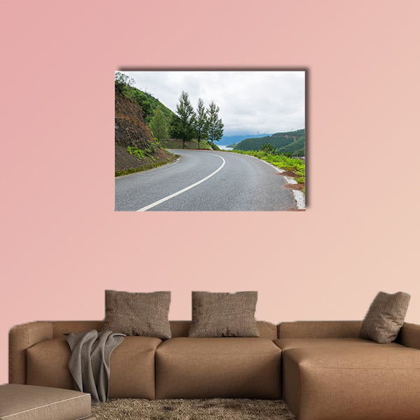 Yunnan Lugu Lake road multi panel canvas wall art