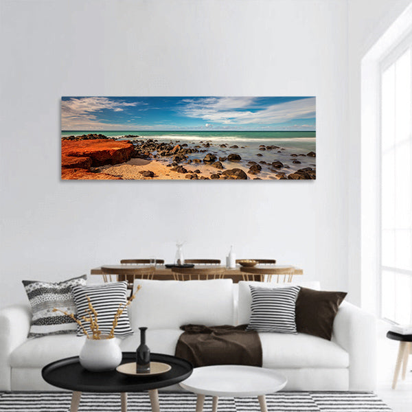 Maui Red Dirt at Baby Beach Hawaii panoramic canvas wall art