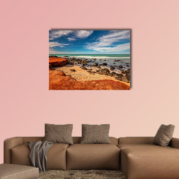 Maui Red Dirt at Baby Beach Very colorful scene of Multi panel canvas wall art