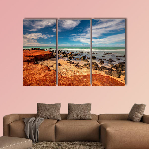 Maui Red Dirt at Baby Beach Very colorful scene of Multi panel canvas wall art