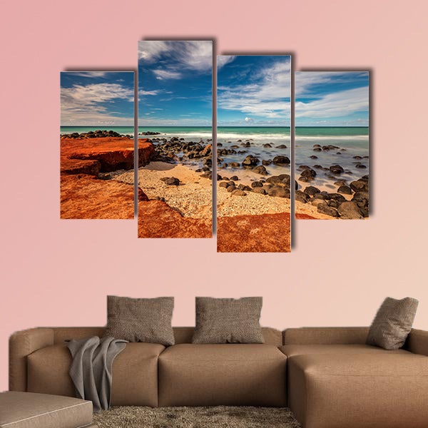 Maui Red Dirt at Baby Beach Very colorful scene of Multi panel canvas wall art