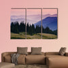 Beautiful morning in the mountains landscape Multi panel canvas wall art