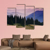 Beautiful morning in the mountains landscape Multi panel canvas wall art