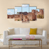 Fortified Mud Houses in the Kasbah Ouarzazate Multi Panel Canvas Wall Art