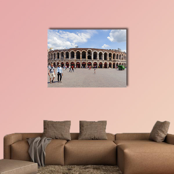 Verona Arena (Arena di Verona), Bra in Verona, Italy multi panel canvas wall art