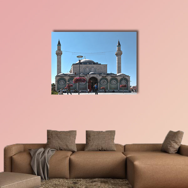 Exterior view of Selimiye Mosque in Konya, Turkey multi panel canvas wall art