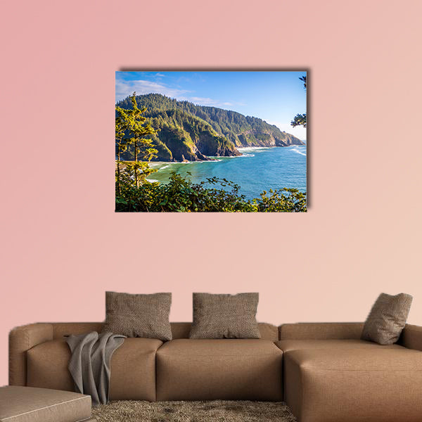 Heceta Head Lighthouse State Park in Florence, Oregon multi panel canvas wall art