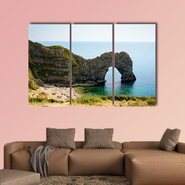 Durdle Door, Dorset in UK, Jurassic Coast Multi panel canvas wall art