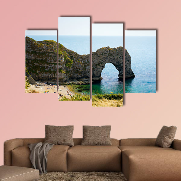 Durdle Door, Dorset in UK, Jurassic Coast Multi panel canvas wall art