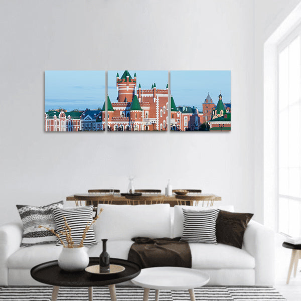 Yoshkar-Ola, Russia, the tourist center of the city panoramic canvas wall art