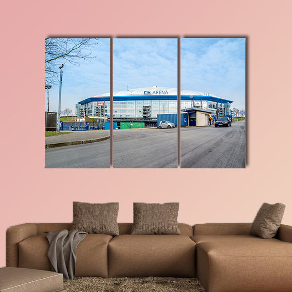 Exterior view of Veltins Arena multi panel canvas wall art