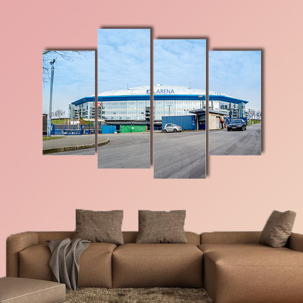 Exterior view of Veltins Arena multi panel canvas wall art