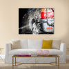 Car in a car wash Multi panel canvas wall art