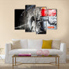 Car in a car wash Multi panel canvas wall art