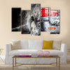 Car in a car wash Multi panel canvas wall art