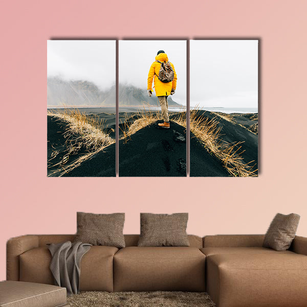 Wanderlust explorer discovering Icelandic natural wall art