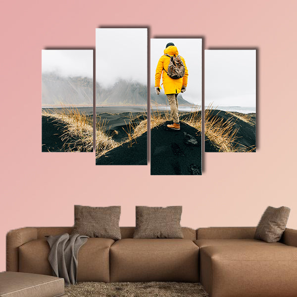 Wanderlust explorer discovering Icelandic natural wall art