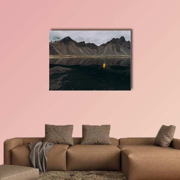 Wanderlust explorer discovering Icelandic natural wonders wall art