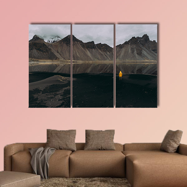 Wanderlust explorer discovering Icelandic natural wonders wall art
