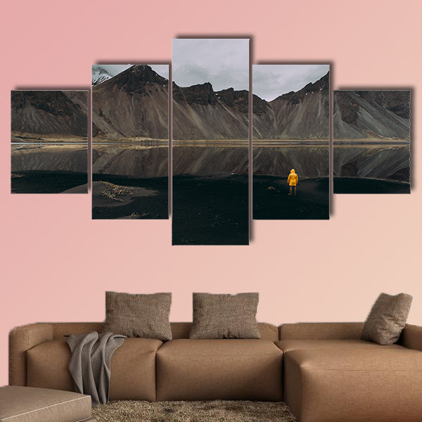 Wanderlust explorer discovering Icelandic natural wonders wall art