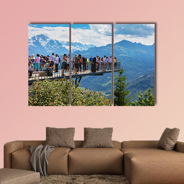 Mt. Harderkulm, Switzerland multi panel canvas wall art