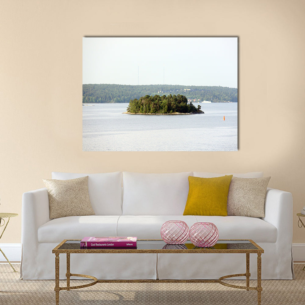Amazing lonely island in Sweden, Stockholm Archipelago Canvas Wall Art
