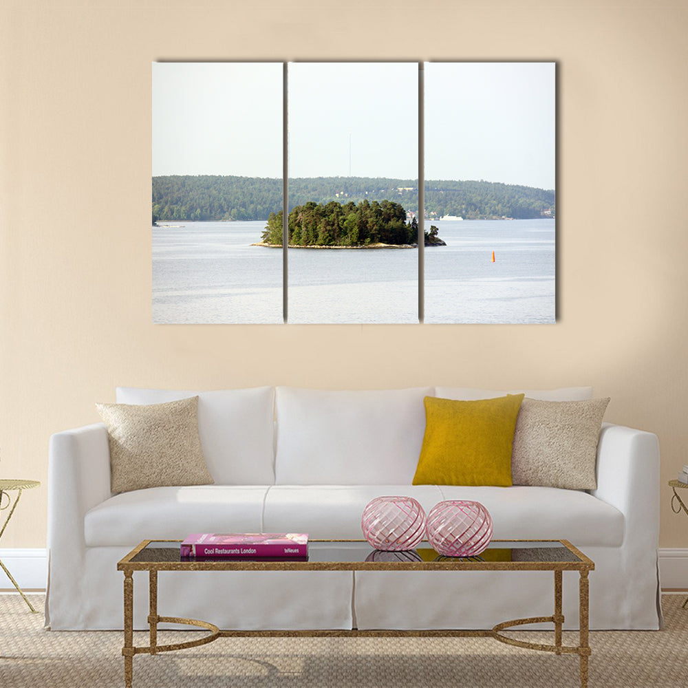 Amazing lonely island in Sweden, Stockholm Archipelago Canvas Wall Art