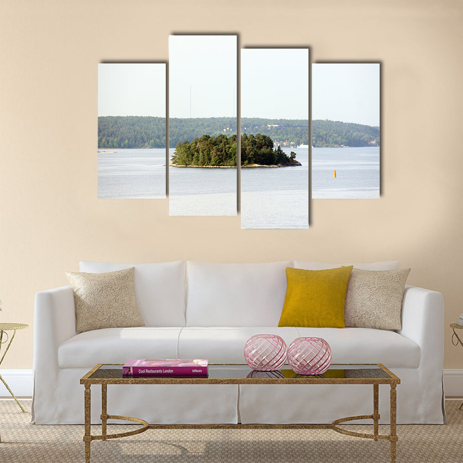 Amazing lonely island in Sweden, Stockholm Archipelago Canvas Wall Art