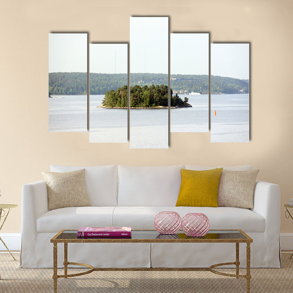 Amazing lonely island in Sweden, Stockholm Archipelago Canvas Wall Art