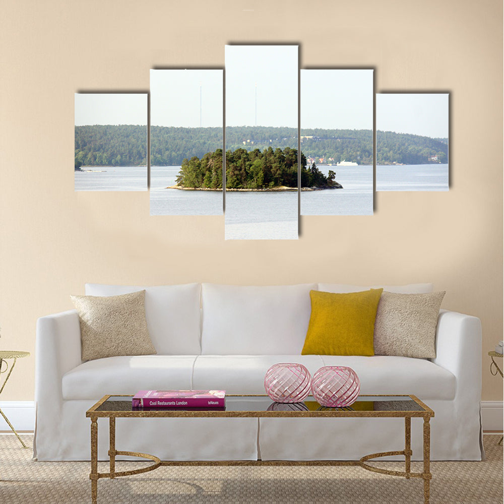 Amazing lonely island in Sweden, Stockholm Archipelago Canvas Wall Art